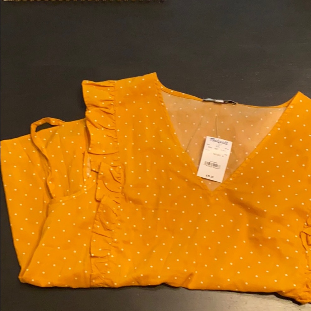 Madewell Polk dot blouse